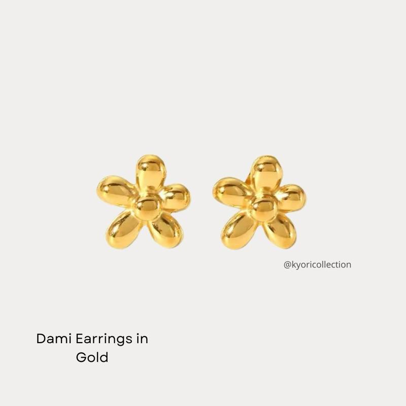 Kyori Collection - Dami Earrings - Anting Tusuk Bunga Titanium Anti Karat 1
