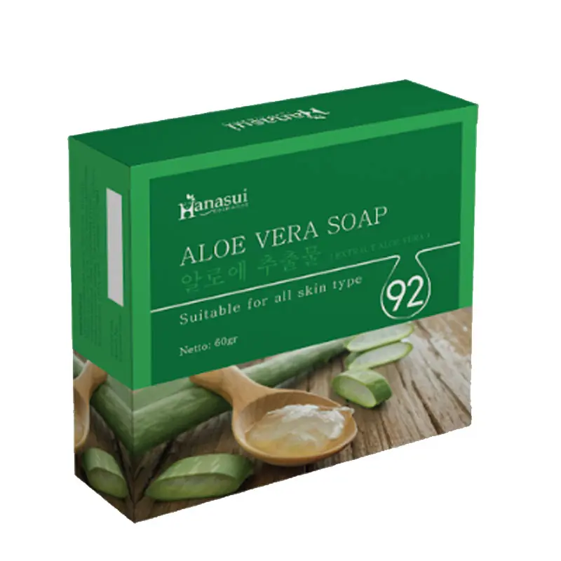 Hanasui Bamboo Charcoal & sloe vera Soap with Scrub BPOM Sabun Hanasui 5