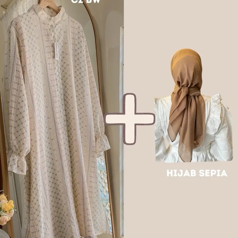 C2 bw + hijab sepia