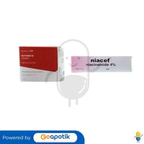 Gambar GLYCORE 10% CREAM 10 GRAM & NIACEF 4% GEL 15 GRAM TUBE dari Apotek Apollo Bandung By GoA Kota Bandung Tokopedia