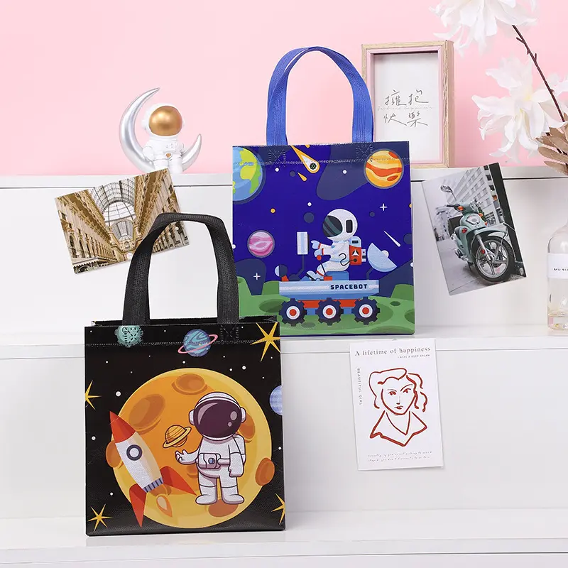 [FELIZKIDS] [FK235] GOODIE BAG 22X23 LEBAR 11WARNA RANDOM ANEKA GAMBAR KARAKTER LUCU ULANG TAHUN HAPPY BIRTHDAY TAS 7