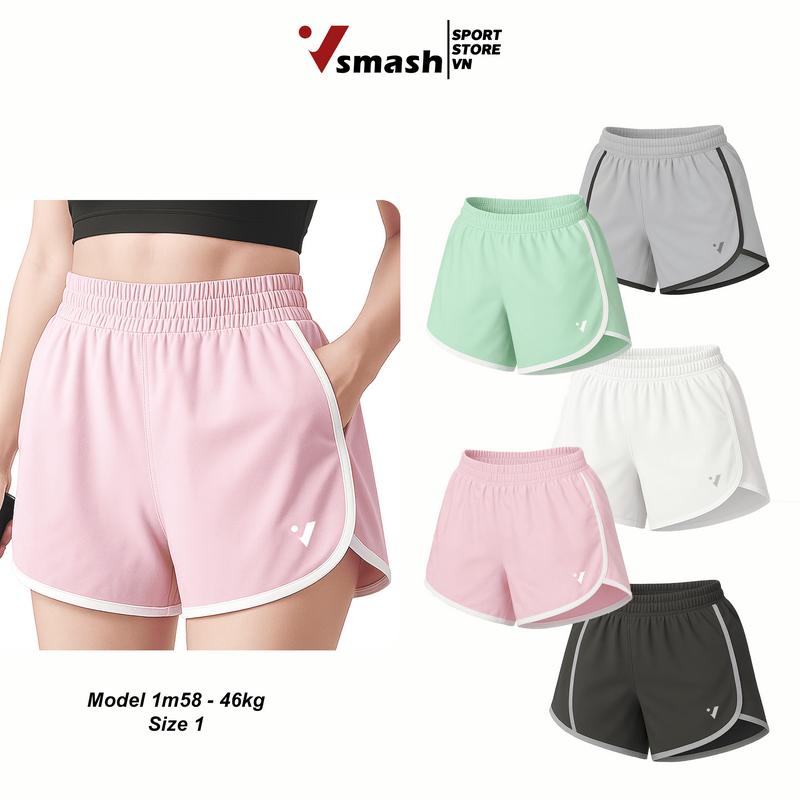 Quần Đùi Nữ 5 Inch 2 Lớp – Quần Short Thể Thao Nữ Vsmash Sportwear | Nhẹ, Nhanh Khô, Co Giãn, Chạy Bộ, Tập Gym, Cầu Lông, Tennis, Pickleball | Đồ Tập Nữ, Quần Năng Động, Thoáng Mát