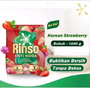 Rinso Deterjen Bubuk Sensi Fresh anti apek 1.440 gr Korean Strawbery
