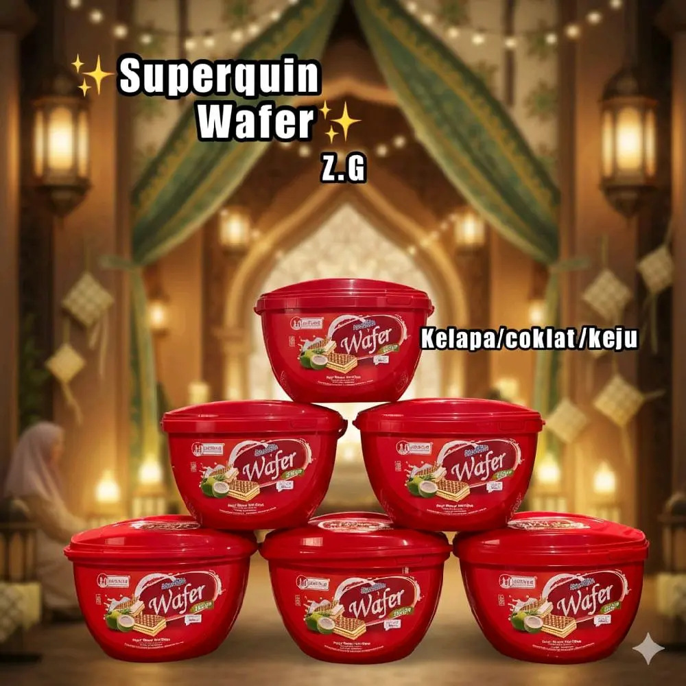 6.SUPERQUEN WAFER KELAPA ISI 6