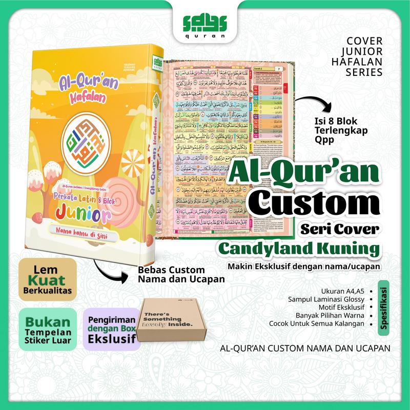 Al-Qur'an Custom Nama Junior - Al-Qur'an Hafalan 8 Blok Full Warna (A5) 8