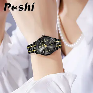 (002 Harga Telah Diganti, Cepat Beli) Jam Tangan Wanita Modis Alloy Ringan Tahan Air dengan Kalender Gaya Fashion, Bisnis, Santai - POSHI Watches PS992