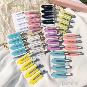 Jepit Rambut Warna-warni Tanpa Bekas Poni Wanita Model Seamless Semi 6CM 10Pcs 11warna Hair Clips Fashion Anti Slip Gaya Manis Korean Minimalist Aksesori Rambut Poni Cepat dan Rapi Cocok untuk Remaja Mahasiswi Sehari-hari Styling Cepat Foto Instagramable