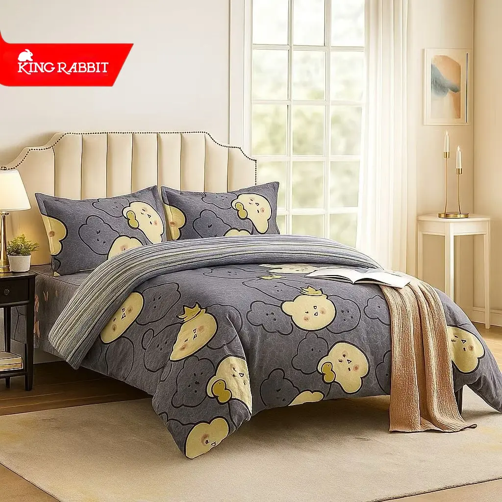 King Rabbit Bamboo Collagen Complete Set Sprei & Bed Cover Kids Series