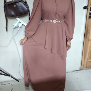 VANYA DRESS JELOMASHOP / DRESS CERUTY MIX PAYET FULL FURING / GAMIS LEBARAN BUSUI FRIENDLY Muslim Wanita