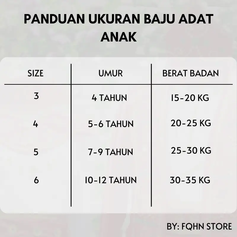 Baju adat anak MALUKU satuan (Laki/Cewek) 5