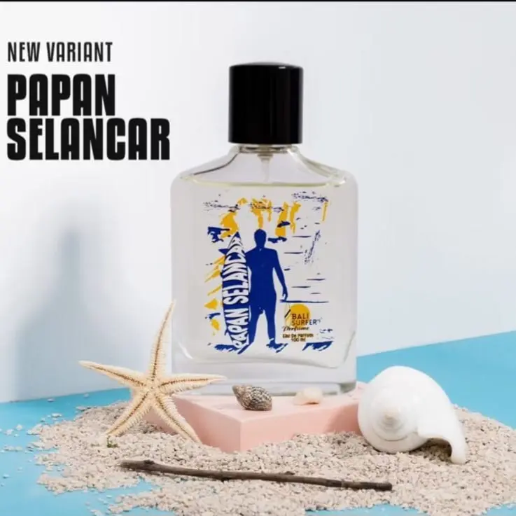 Parfum BSP Varian Papan Selancar untuk Pria dengan Aroma Hazelnut, Nutty, dan Madu - Wangi, Botol 100ml Perfume