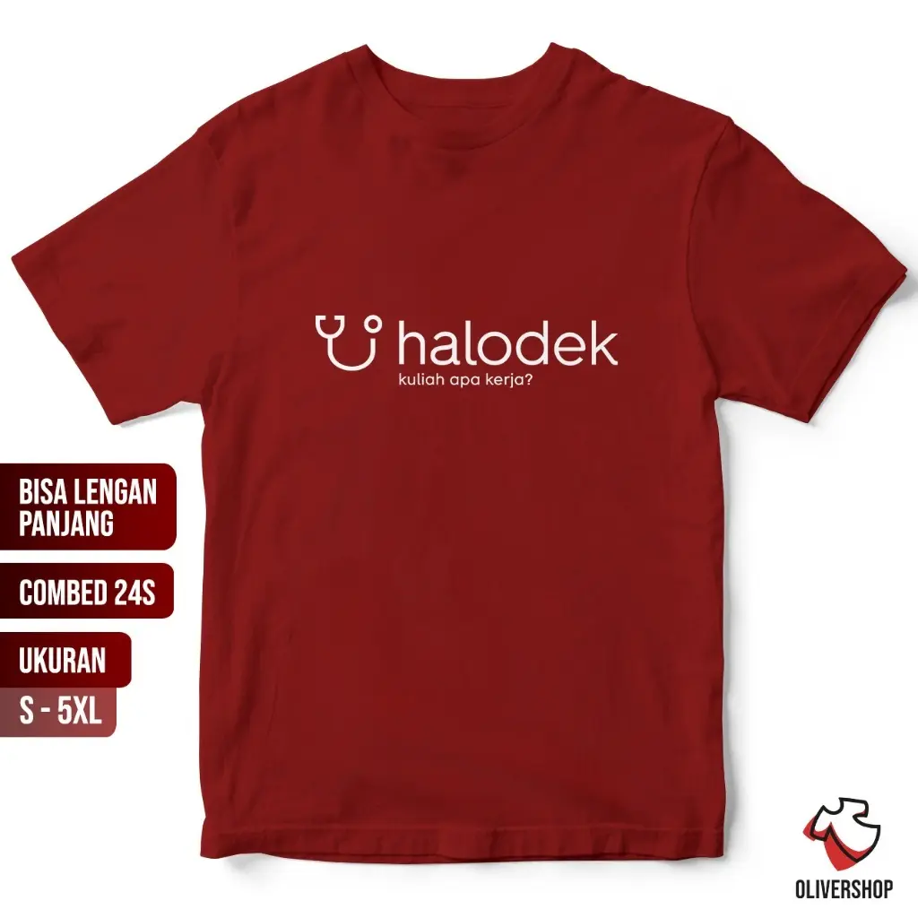Tshirt Baju Kaos Distro Parodi Plesetan Halodek/ Kaos Distro Pria Wanita