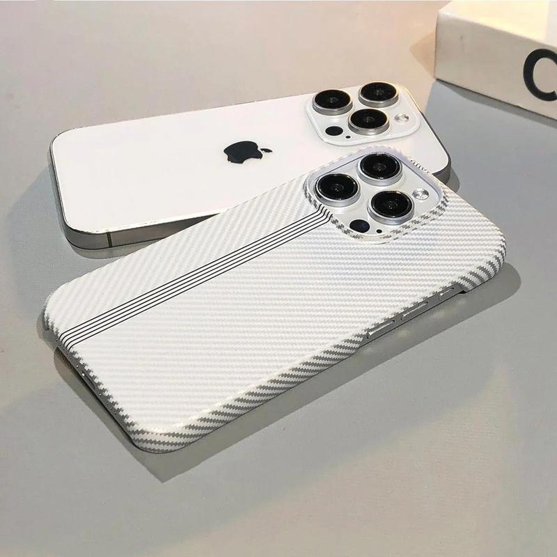 Ốp Điện Thoại siêu mỏng họa tiết sợi cacbon cho IPhone 18/17 Pro Max, Apple 15 Pro Max, họa tiết Kevlar, 16 Plus, nhẹ, bao phủ toàn diện, lỗ cắt lớn, tương thích với 14/13/12, thiết kế dành cho cặp đôi