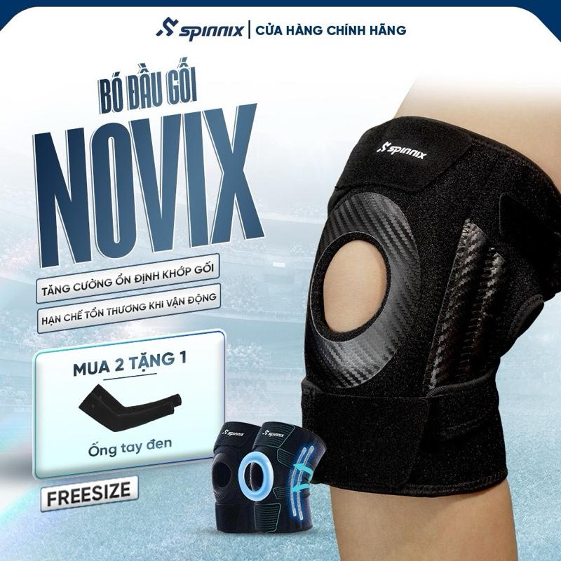 Spinnix Bó Đầu Gối Thể Thao Novix Bảo Vệ Đầu Gối Thoáng Khí Linh Hoạt Freesize Cho Nam Nữ Phù Hợp Pickleball Bóng Đá Bóng Chuyền,...