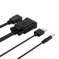 Gambar ORICO VGA to HDMI Adapter With Audio and USB Power Cable - XD-VATH-10 - hitam, Standar dari SUPERMASSIVE INDONESIA Kota Administrasi Jakarta Utara 3 Tokopedia