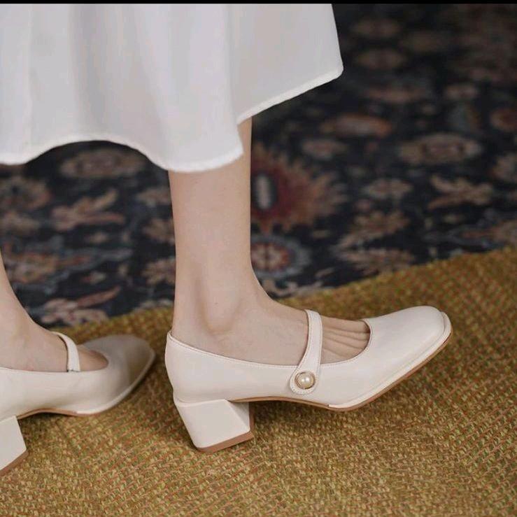 Mules Wanita Viral 2024 Hak Tahu Kulit Premium Slip Resistant elegan 0