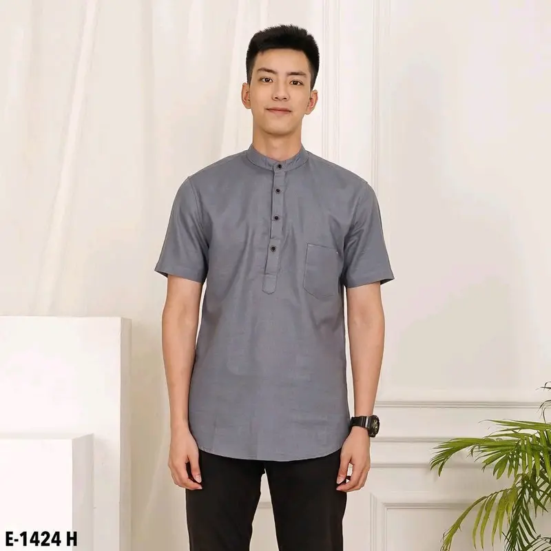 Baju koko kurta pria lengan pendek terbaru original premium - Baju koko Muslim 1