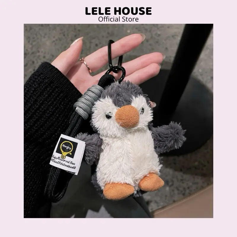 CHARM ĐỘNG VẬT - Móc khóa treo túi Lele Houses, phụ kiện charm thú bông siêu xinh trendy