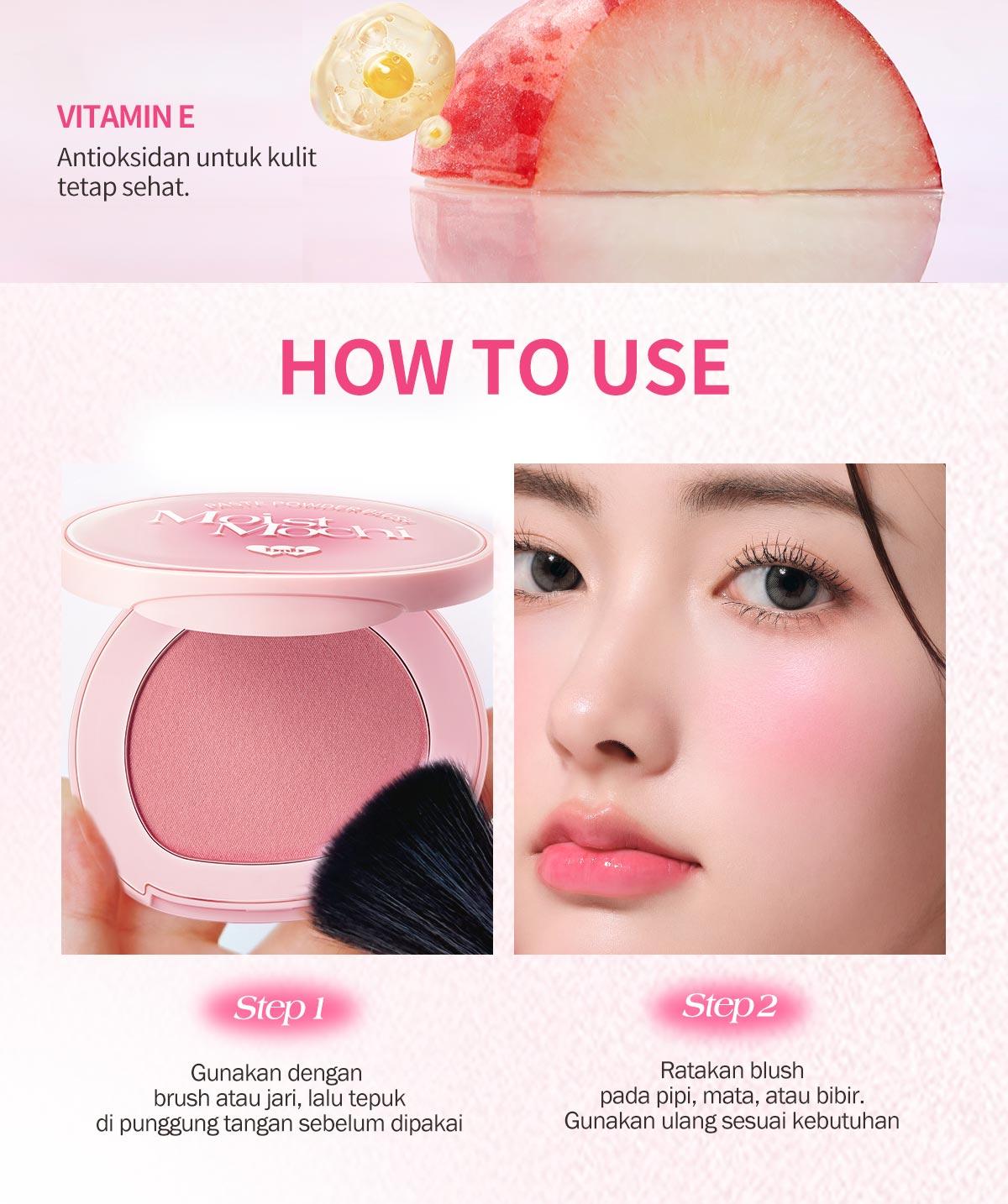 【NEW SHADE】 BNB Barenbliss Moist Mochi Paste Powder Blush 4.5g | Cheek, Lip, Eyeshadow pH-Adjusting Cream Blush On High Pigmented Tahan hingga 12 jam Lasting Color Ringan Blendable & Melembapkan Tampilan Sehat Seharian dengan 3X Botanic Infusion & Vit.E