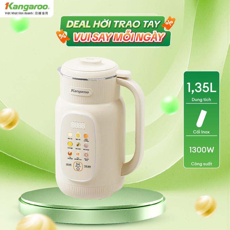 Máy làm sữa hạt Đa Năng Kangaroo KGNM135B01 - 8 Chức Năng Xay Nấu, Công Suất…