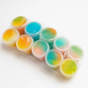 Slime Pelangi Tofu 25ml isi 10 pcs bundling Mainan Anak Souvenir by GHEduPlay