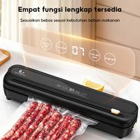 Gambar HAN RIVER Vacuum Sealer Alat Vakum Makanan Dry & Wet Mode Frozen Food (Free 20pcs Plastik) - white dari HANRIVER LifeStyle Kab. Tangerang 4 Tokopedia
