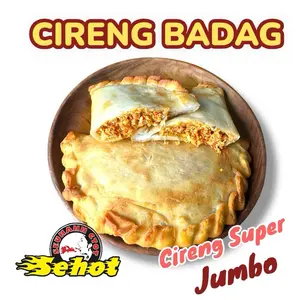 [ Cireng Badag ] CIRENG BADAG SUPER JUMBO ISIAN AYAM SUWIR PEDAS free chili oil  Food  Instan Frozen