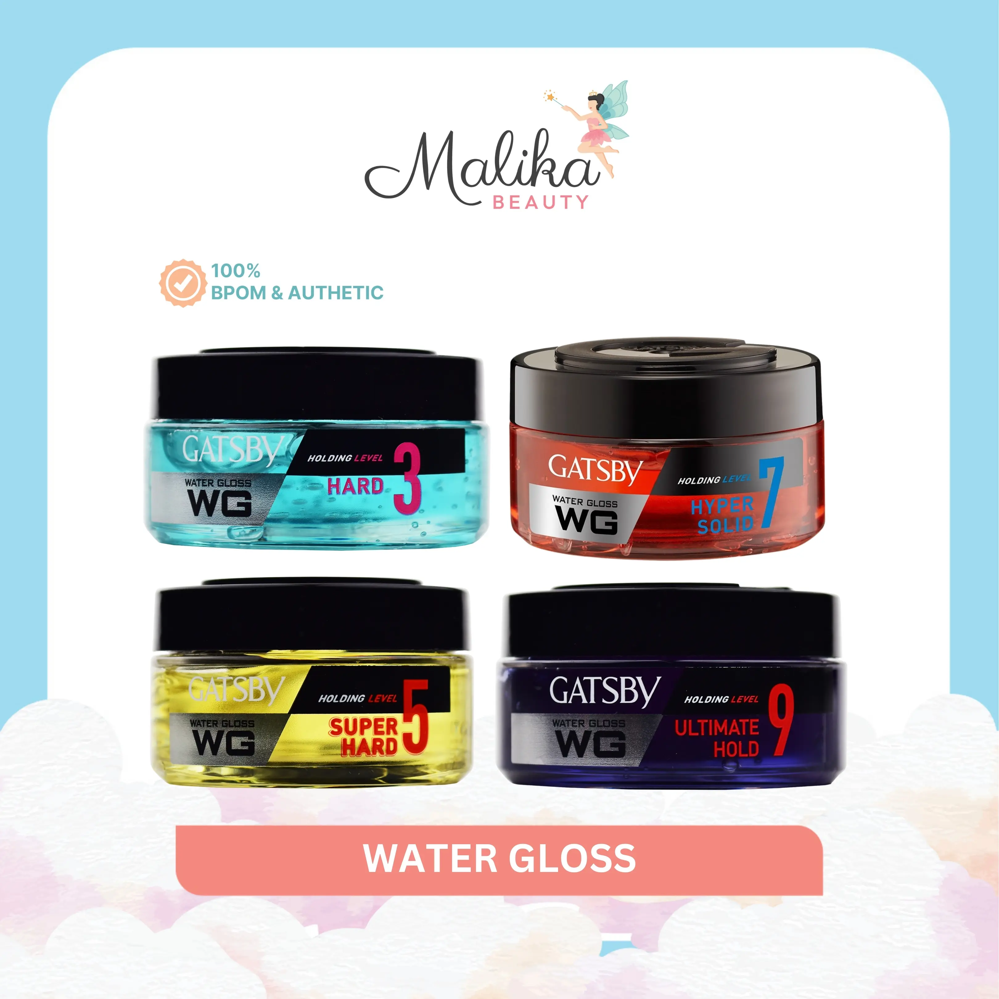 Malika Beauty | GATSBY Water Gloss Series | Hair Styling