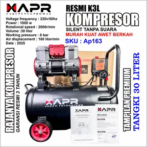 Raja Kompresor 30 iter APR AP163 silent 1hp  1pk 750watt 8bar kompressor xapr
