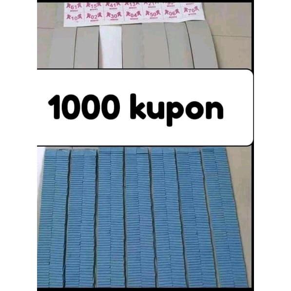 CABUTAN KOSONGAN ISI 1000 KUPON 0