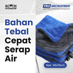 Bowin Lap Polish Pro Microfiber 800GSM Kain Lap Polish & Detailing Exterior Interior Mobil Tebal 800gsm Premium Lembut Anti Gores Cat