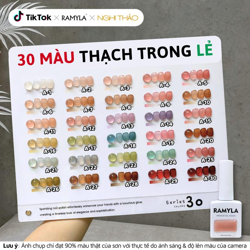 Sơn gel thạch trong lẻ màu RAMYLA