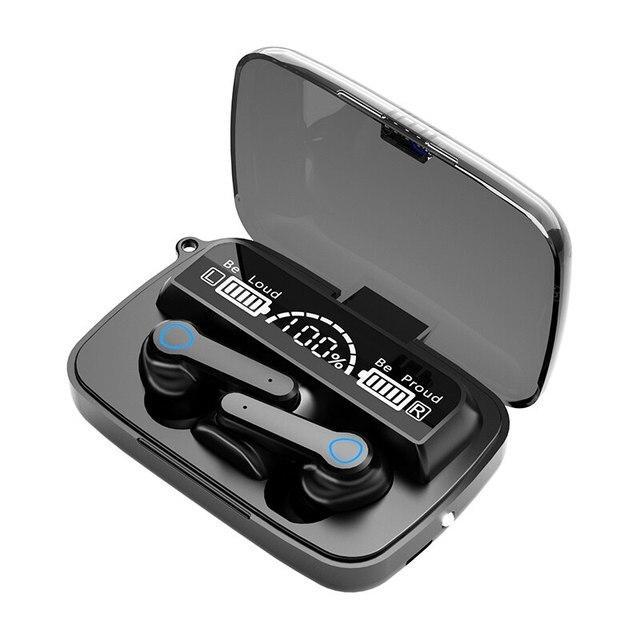 Product Introduction of M19 TWS Bluetooth 5.0 Earphones with Microphone Wireless Connecting Earphone Bass Stereo Noise Cancelling Wireless Earbuds Bluetooth Headset with Mic 27