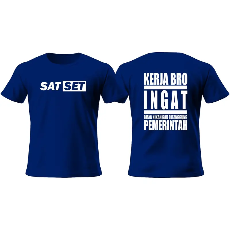 COD VIRAL/Kaos KERJA BRO /Kaos KATA SINDIRAN/Kaos MURAH Combed Dewasa Panjang Sablon Distro Baju 2