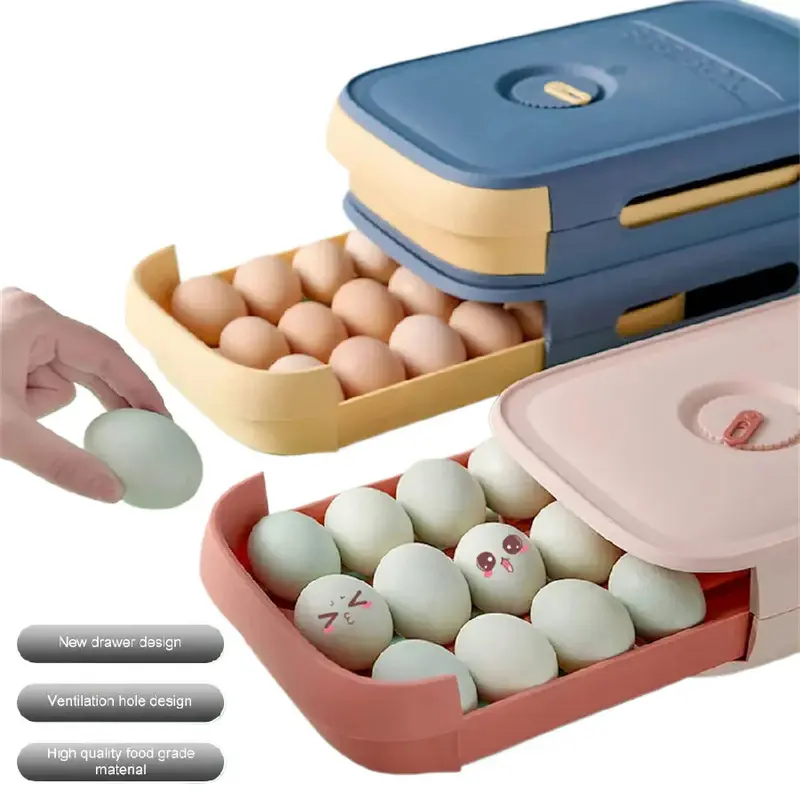 Hộp Đựng Đồ Bằng Nhựa, Hộp Sắp Xếp Ngăn Kéo, Hộp Nhựa Có Nắp, Hộp Đựng Đồ, Thích Hợp Cho Tủ Lạnh Và Nhà Bếp, Khay Ngăn Kéo, Hộp Đựng Đồ 0