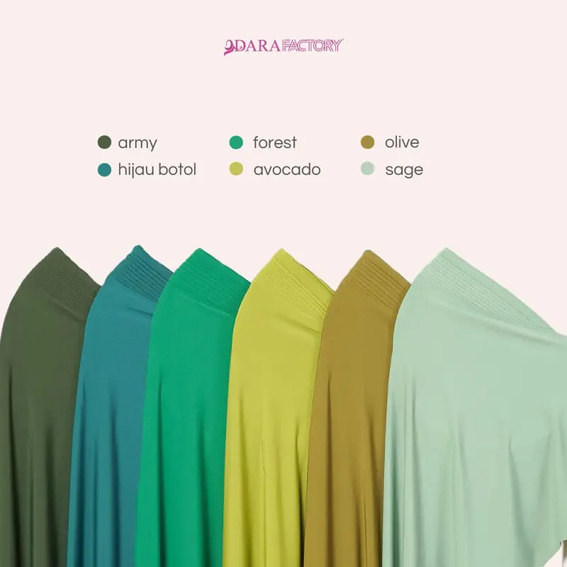 Dara Factory - Kerudung Khimar cantik Jersey Khimar Pinguin Jersey Jilbab Pad muslim instan panjang 7