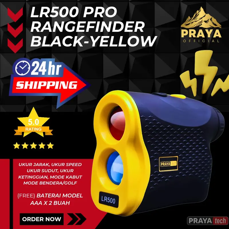 RANGE FINDER Rangefinder Teropong laser ukur jarak 600m 600 meter PRAYATECH 3