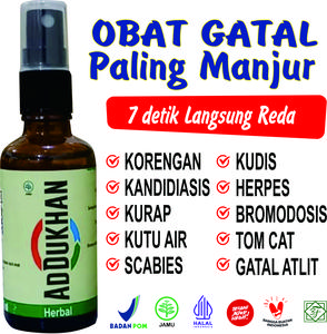 Addukhan 50 ml, Obat Gatal Karena Virus, Bakter, dan Jamur, Korengan, Kudis, Rangen, Biang Keringat