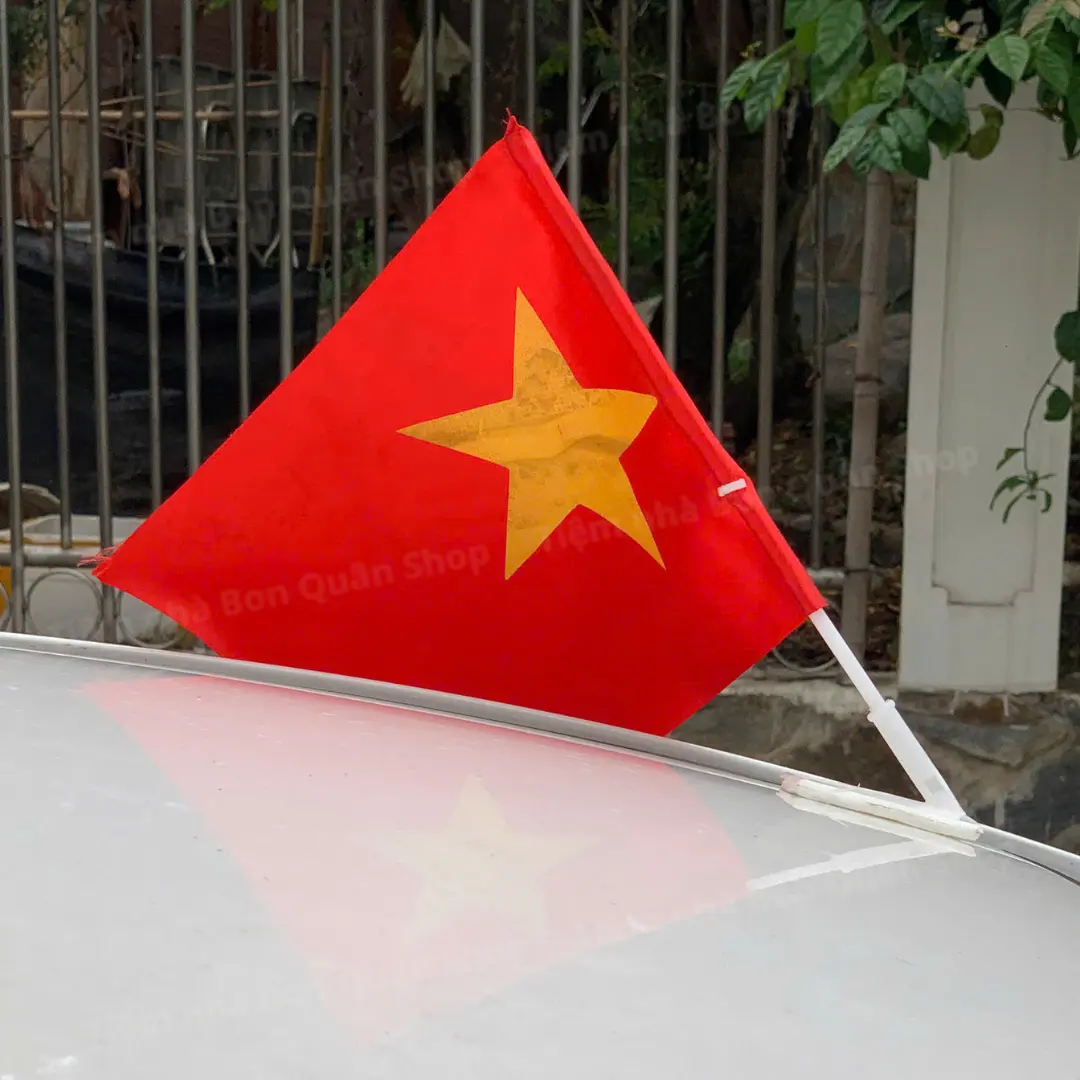 Cờ vẫy khai giảng- Cờ đỏ sao vàng Việt Nam gắn ô tô xe máy- Phụ kiện chào mừng sự kiện