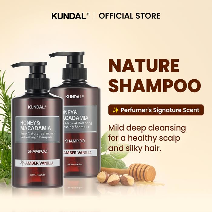 Gambar KUNDAL Honey & Macadamia Shampoo Amber Vanilla (Made in Korea) 500ml dari Kundal Kab. Bekasi Tokopedia