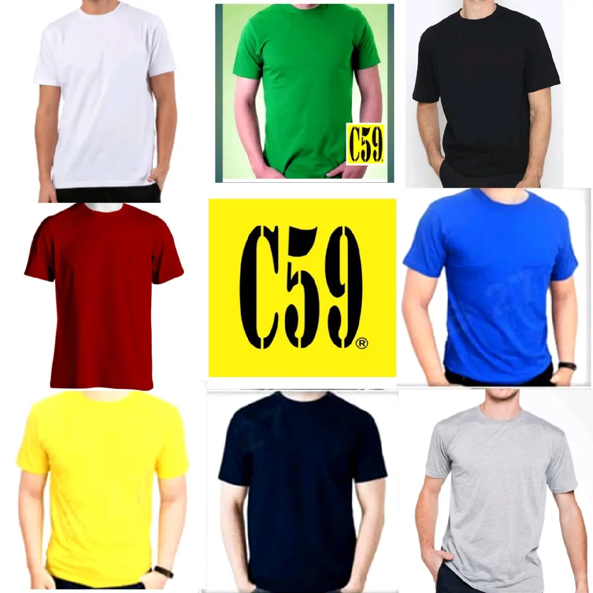 KAOS POLOS C59 cotton combad 24s Polos Pria Wanita kaos oblong Cotton Combad 24S /KAOS POLOS LENGAN PENDEK COTTON COMBED 24s PRIA & WANITA / ATASAN DISTRO POLOS (HITAM,PUTIH,NAVY,ARMY,ABU,MERAH,MARUN,KUNING)