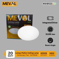 Gambar MEVAL Lampu Plafon LED Ceiling Lamp Cahaya Putih 6000K - 8W/15W/20W - Cembung, 8 Watt dari MEVAL ID Kota Tangerang 3 Tokopedia