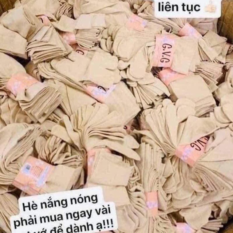 Set 10 đôi tất, vớ màu da GVG xỏ ngón siêu dai, dày dặn, chống nắng, ủ kem, giữ ấm, mềm mịn 5