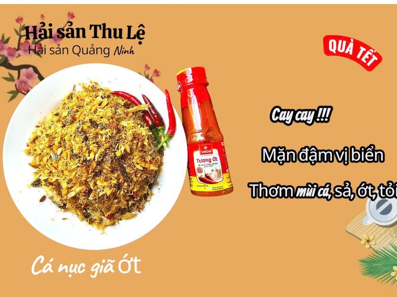 Cay ngon Cá nục giã ớt ăn liền vị Cay Nhiều - 300g Thức Ăn Food