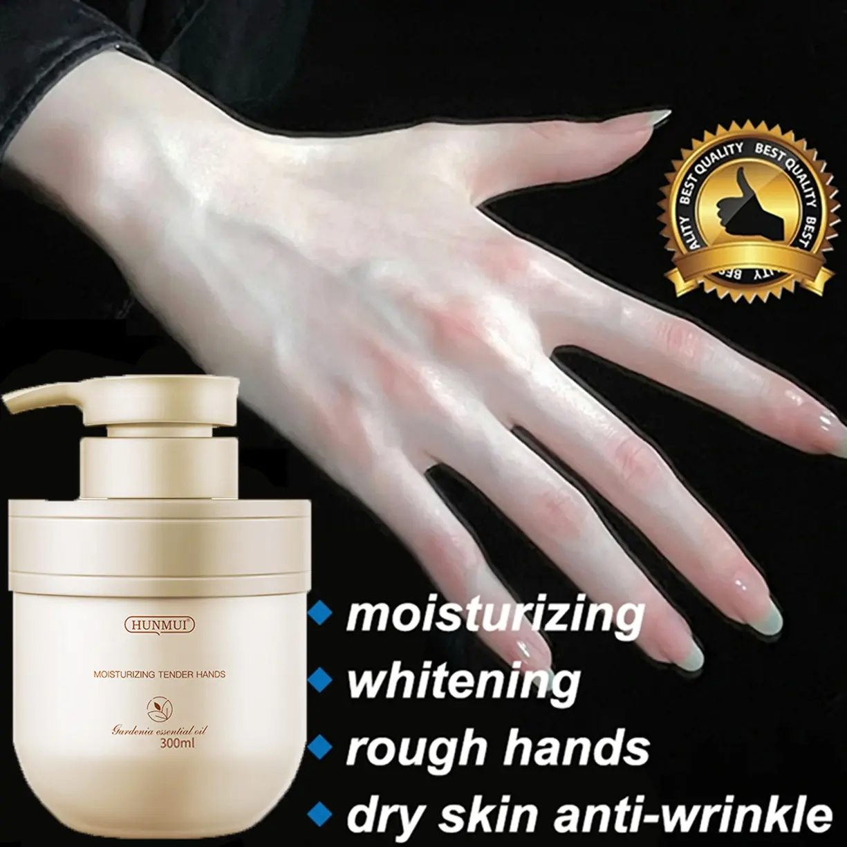 Hand Cream Pemutih Tangan Krim Tangan Minyak Esensial Gardenia 300ml Anti Kerut Kering Dan Kasar Krim Pelembab Kerut Melembabkan Dan Nutrisi