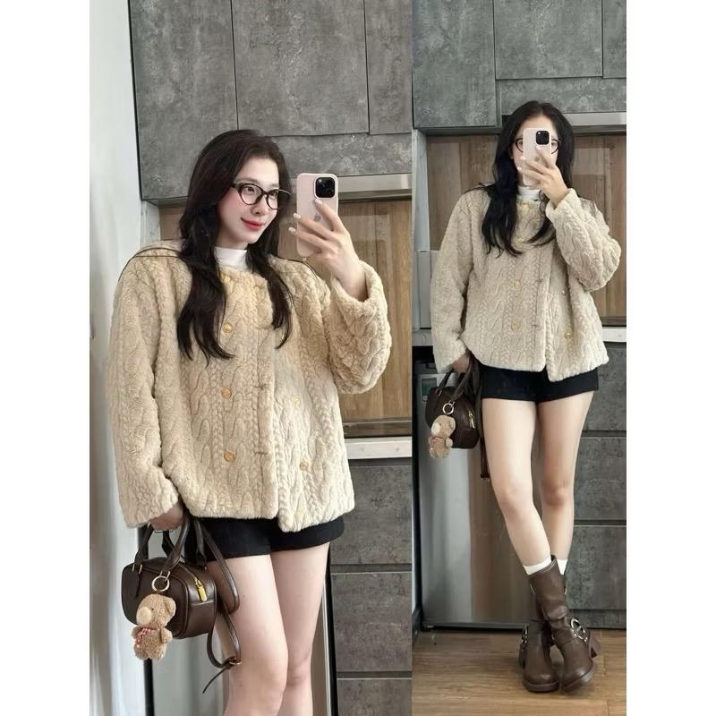 Áo khoác lông thỏ cao cấp trần bông 3 lớp