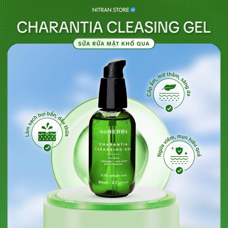 Sữa Rửa Mặt Khổ Qua Soherbs 80ml - Hỗ Trợ Làm Sạch Da Hỗ Trợ Giảm Mụn Skincare Nữ Gel Rửa Mặt srm Nitran