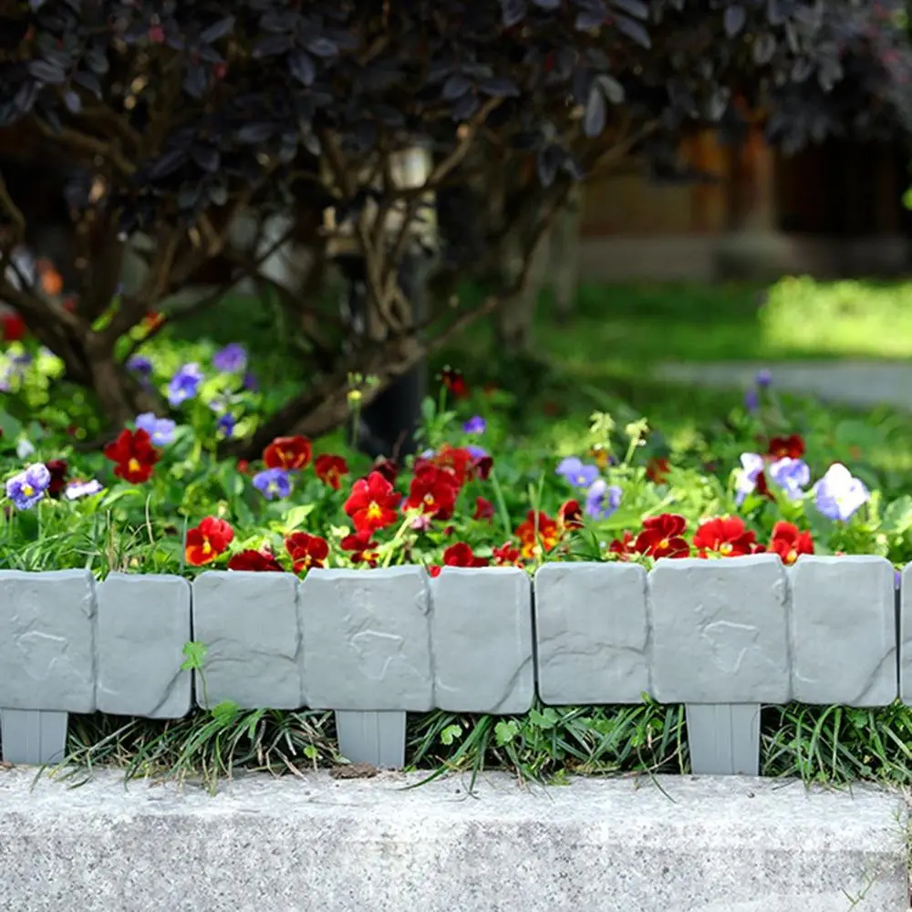 Pathway Cobblestone Plastic  Effect Lawn Edging Garden Edge Plant Border Flower Bed