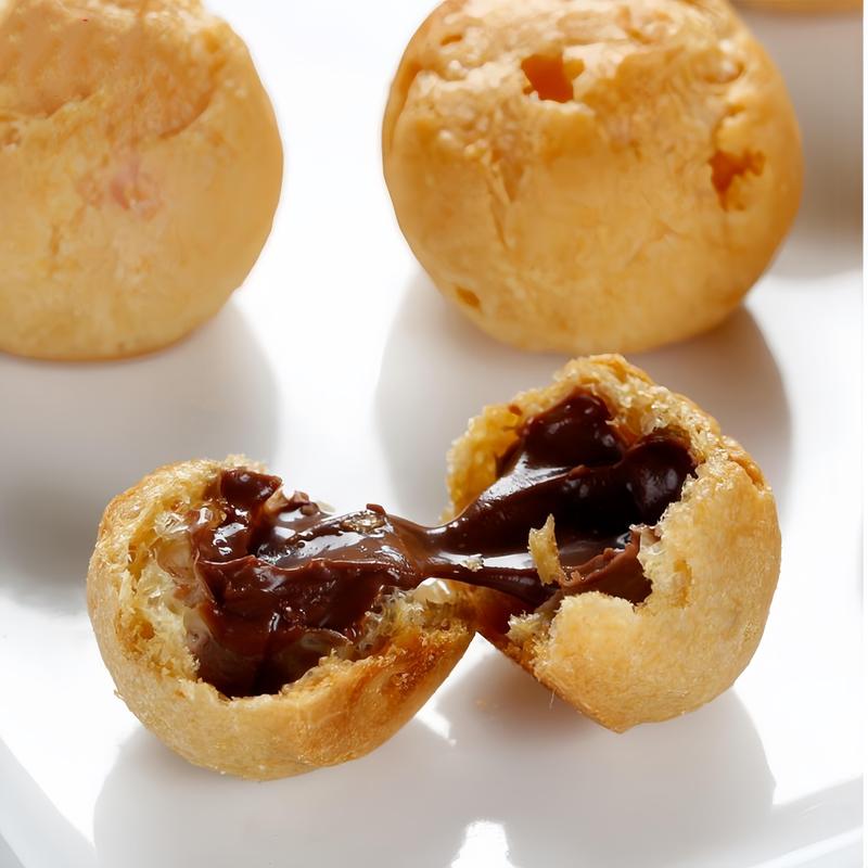 COD Soes Coklat Cokelat/strawberry/ 500g/1kg /Update kemasan terbaru / merek baru/Malona/ mix rasa/halal Kue Sus Kering Isi soes coklat lumer 1 kgr Enak Murah （Cemilan keluarga, cocok untuk dewasa dan anak-anak） Chocolate Food Makanan Snack Manis 3