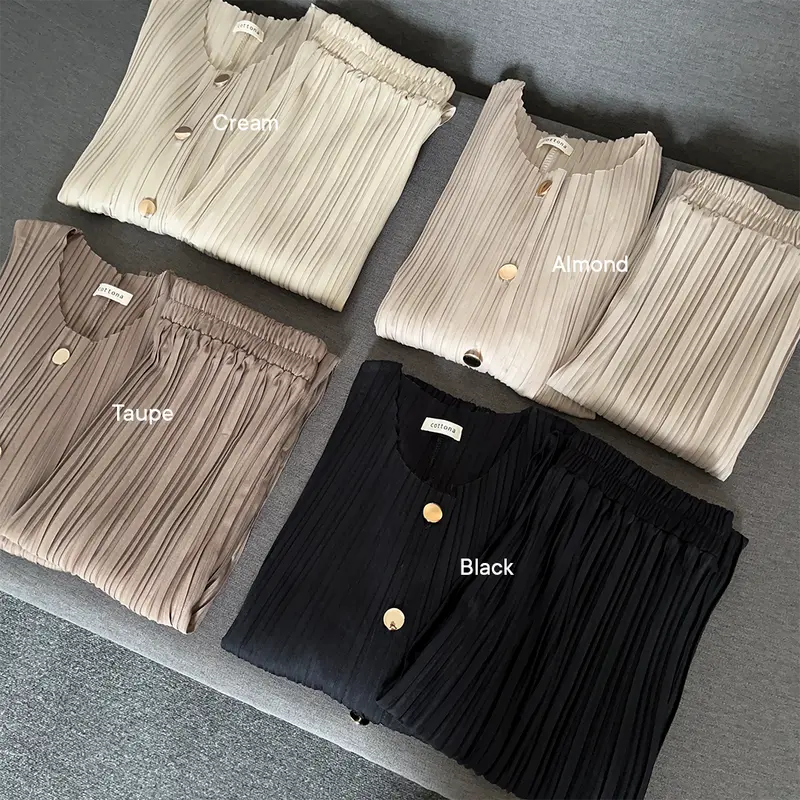 Cottona - Kyla Pleated One Set - Plisket One Set 5